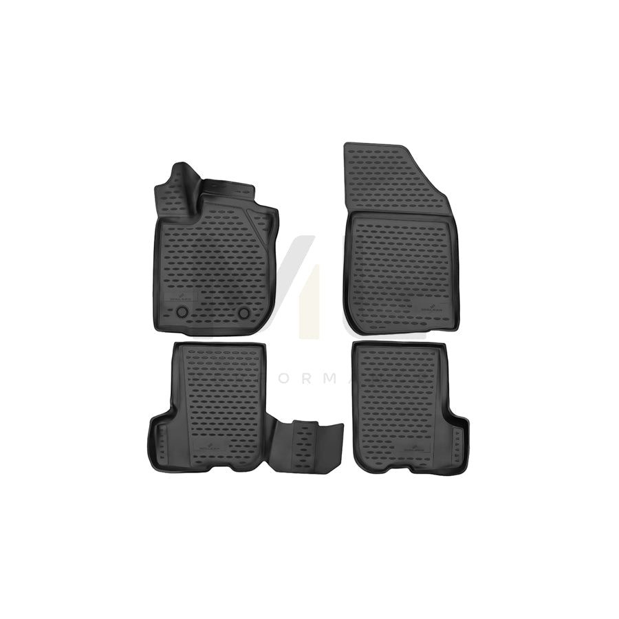 WALSER Tailored, XTR 75136 Floor mat set Elastomer, Front and Rear