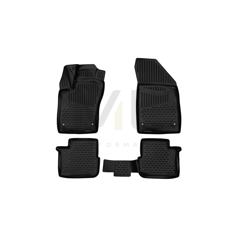WALSER Tailored, XTR 75137 Floor mat set Elastomer, Front and Rear
