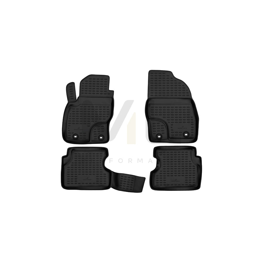 WALSER Tailored, XTR 75139 Floor mat set Elastomer, Front and Rear