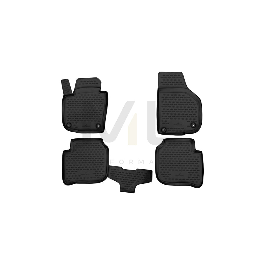 WALSER Tailored, XTR 75145 Floor mat set Elastomer, Front and Rear