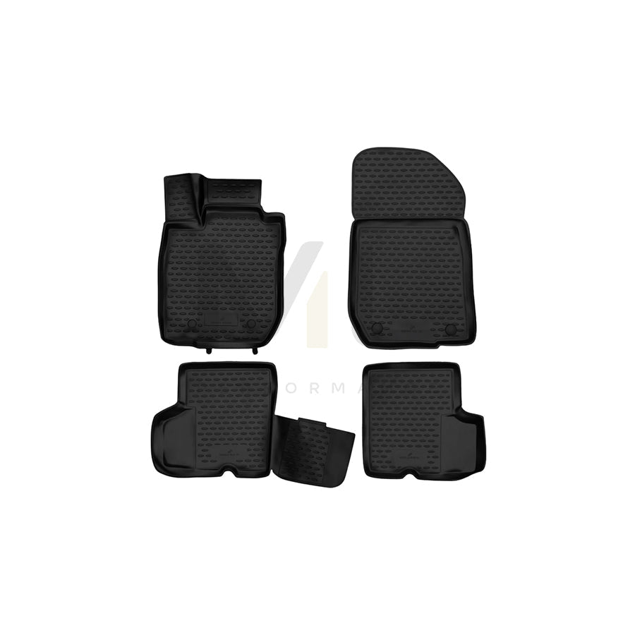 WALSER Tailored, XTR 75146 Floor mat set Elastomer, Front and Rear
