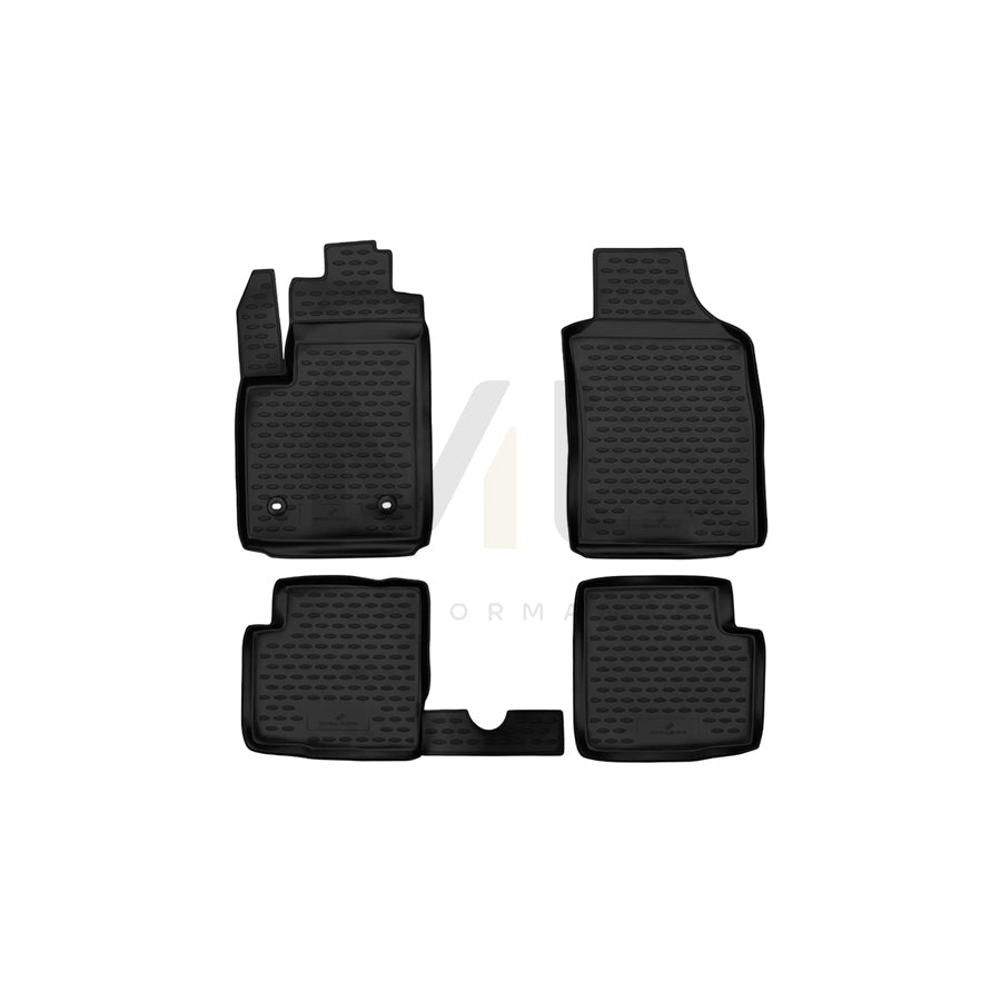 WALSER Tailored, XTR 75147 Floor mat set Elastomer, Front and Rear