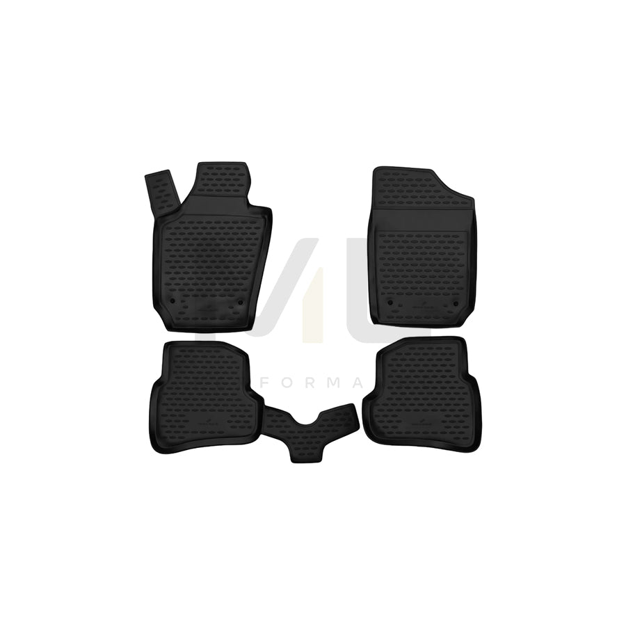 WALSER Tailored, XTR 75149 Floor mat set Elastomer, Front and Rear