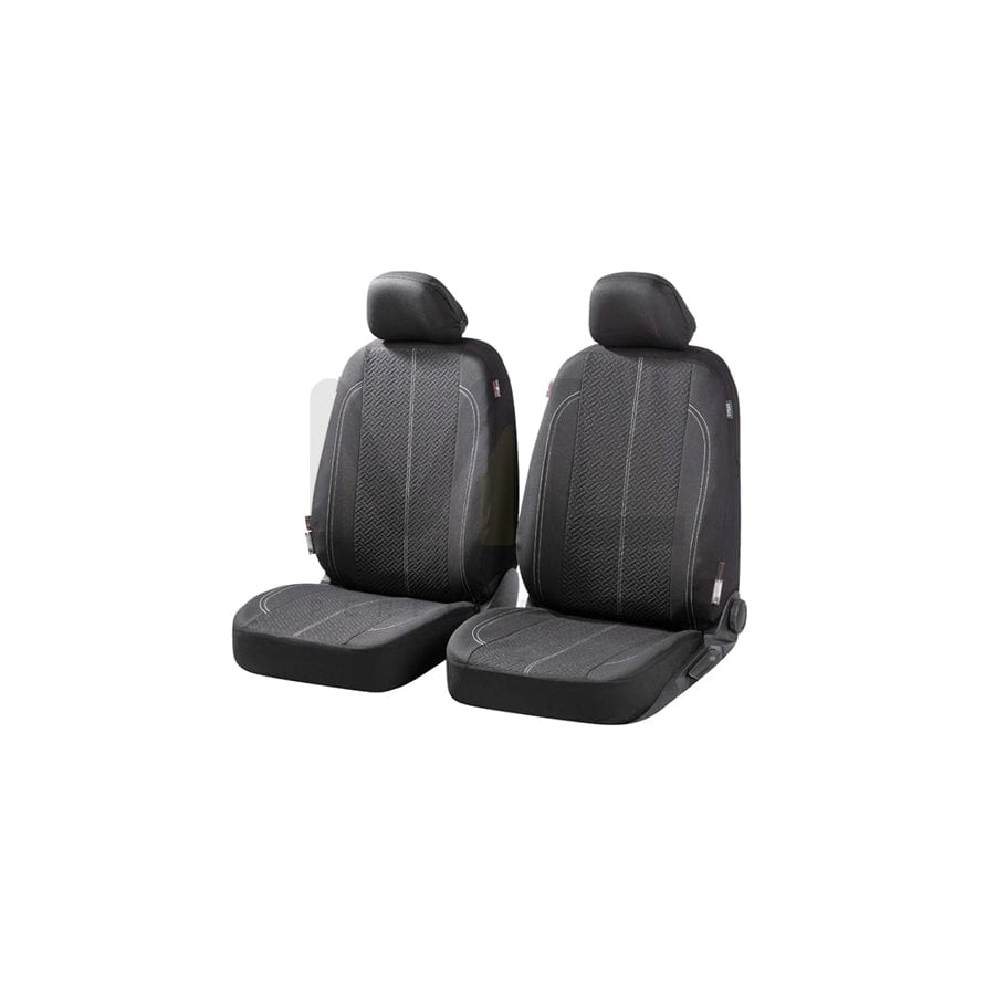 WALSER Tratto , ZIPP IT 11853 Car seat cover Black, Polyester, Front