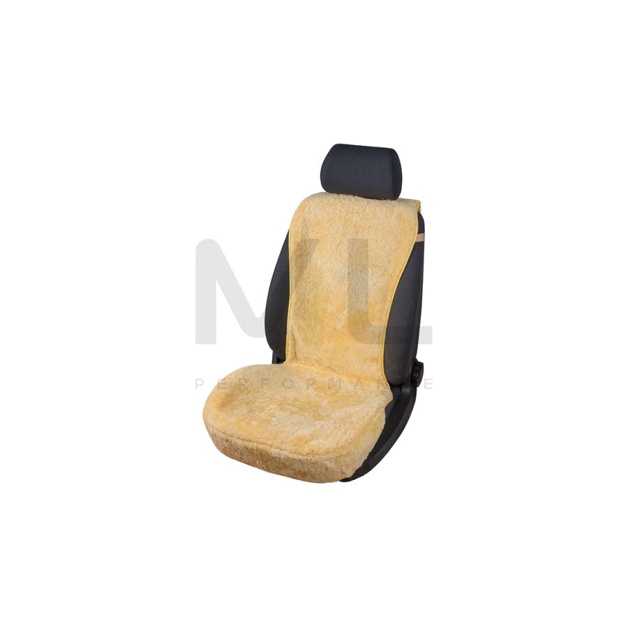 WALSER Vogue 20102 Car seat cover Beige, Sheepskin, Front