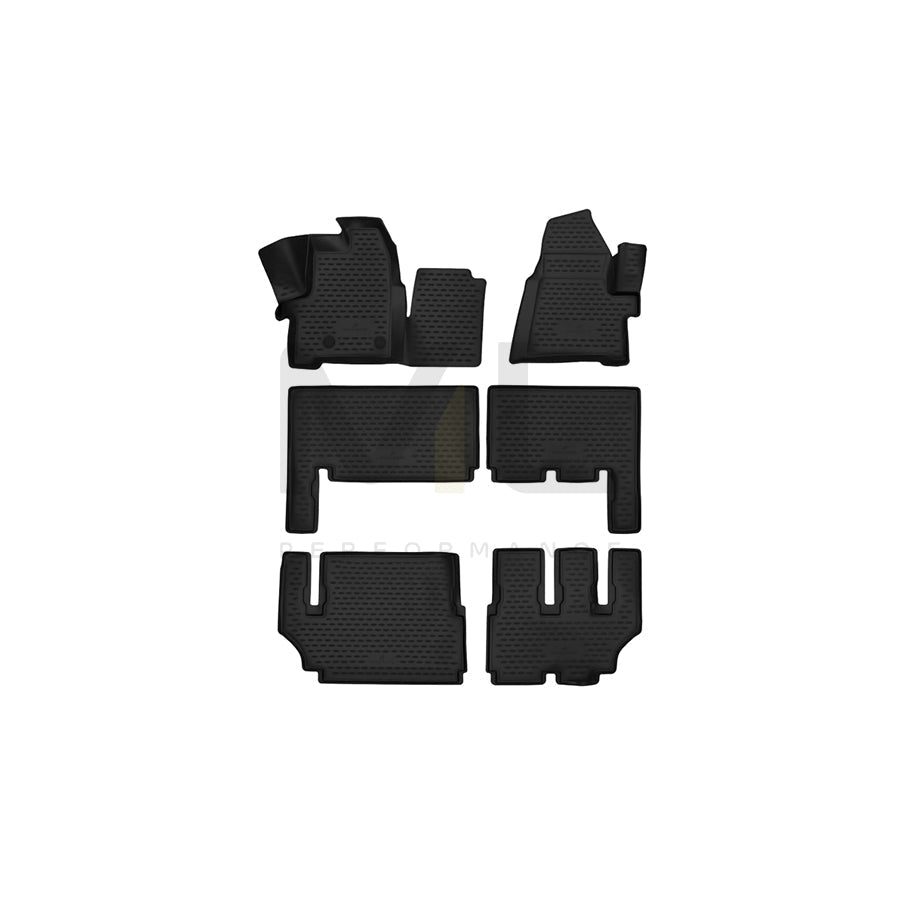 WALSER XTR 75097 Floor mat set Centre, Front and Rear
