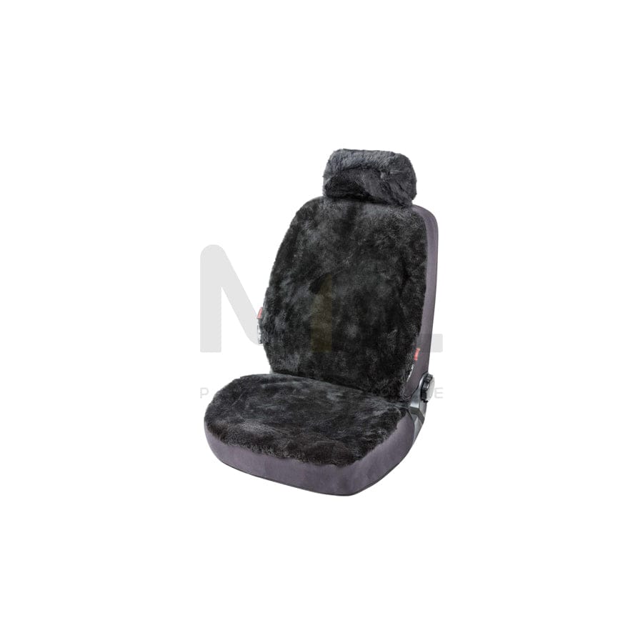 WALSER ZIPP IT 20020 Car seat cover Black, Sheepskin, Front