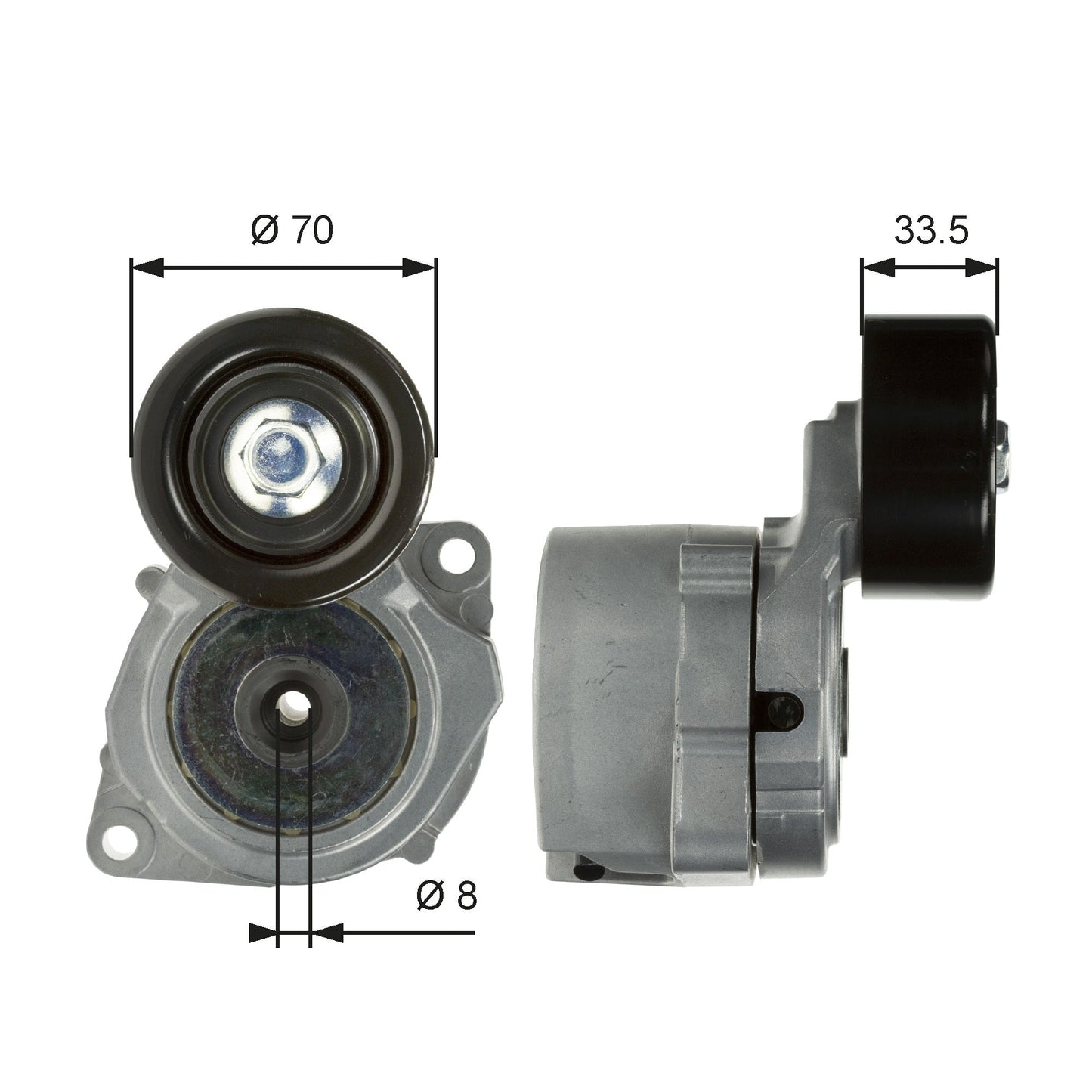 GATES GATT39102 V-Ribbed Belt Tensioner Lever