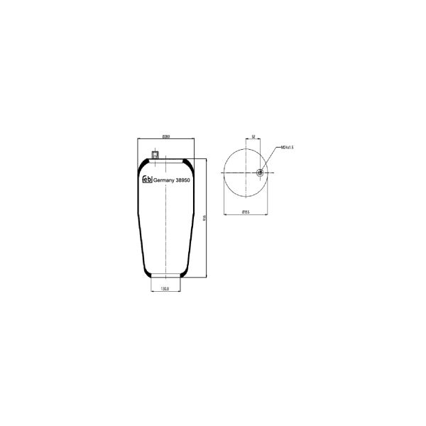 FEBI FE38950 Air Suspension Bellow