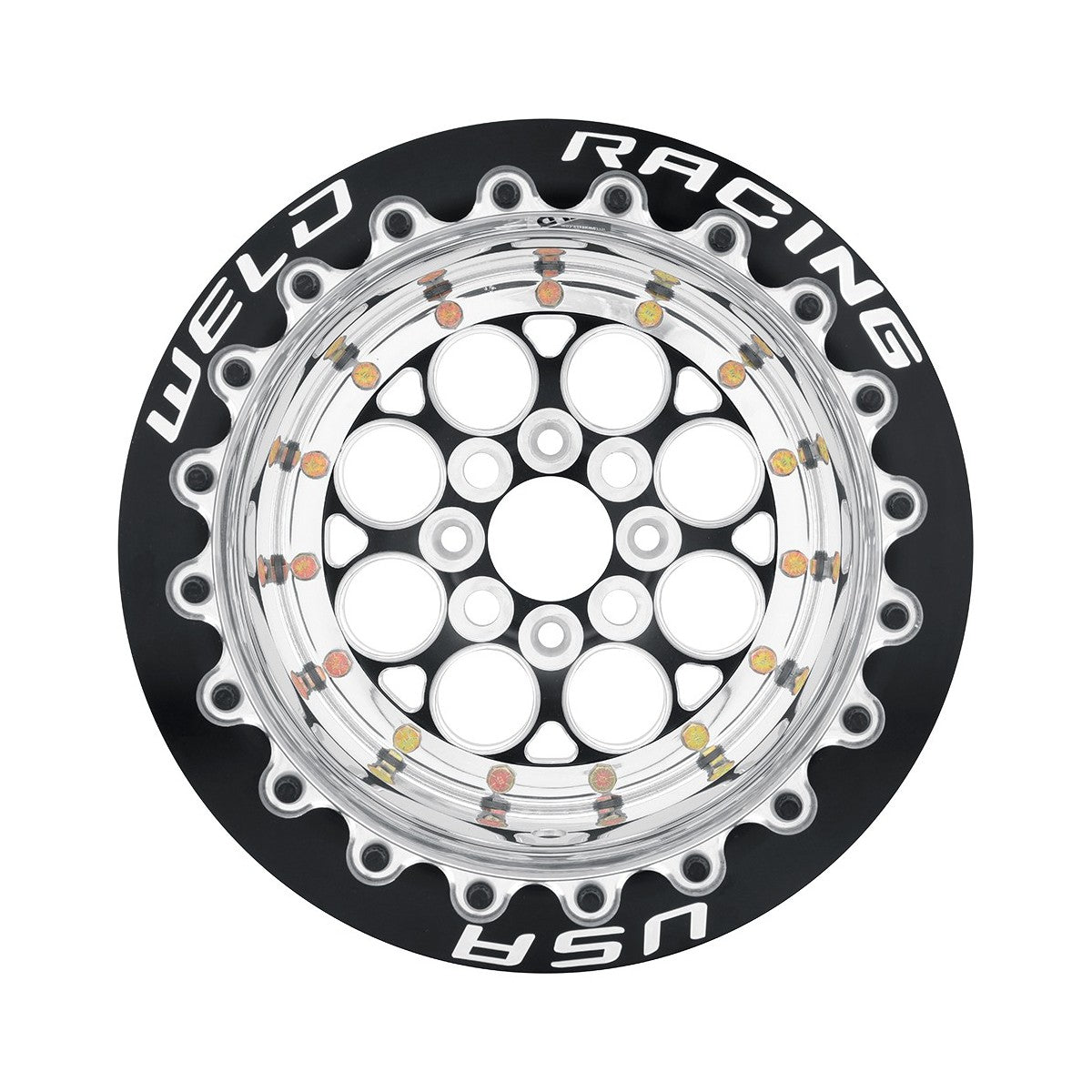 Weld 768B50915F Magnum Import Wheel 15x9 4x100 ET BS5 Black Center - Polished Shell