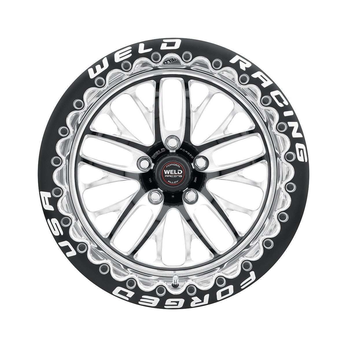 Weld 82HB7100C72F S82 Beadlock Wheel 17x10 5x5 ET43 BS7.2 Black (High Pad) For Rear JEEP TRACKHAWK 2018 - Present
