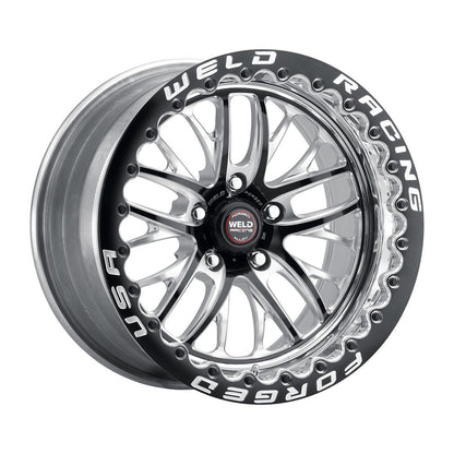 Weld 82MB7105B83F S82 Beadlock Wheel 17x10.5 5x4.75 ET65 BS8.3 Black Center - Polished Shell