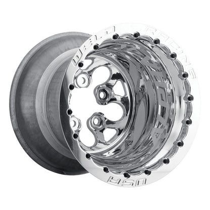 Weld 83P-512208MPS Alpha-1 Wheel 15x12 5x4.5 ET-64 BS4 Polished Center - Polished Shell
