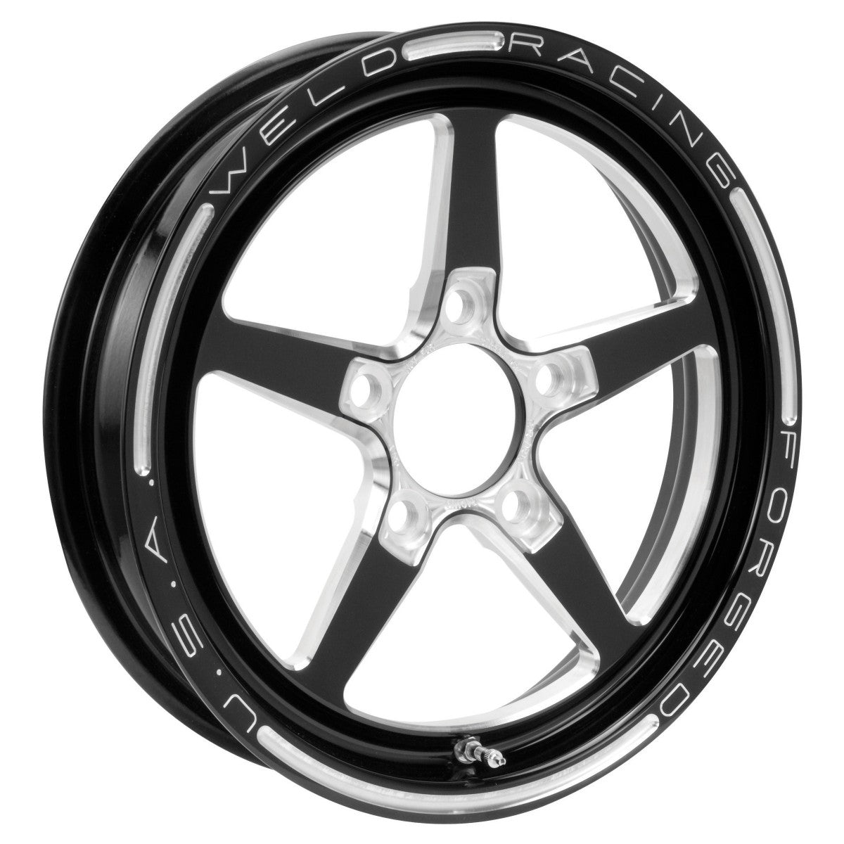 Weld 88B-15204 Alumastar Frontrunner Wheel 15x3.5 5x4.5 ET-13 BS1.75 Black