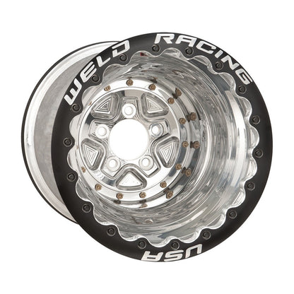 Weld 89B-618B562UB Alumastar Pro Wheel 16x18 5x5.5 ET-89 BS6 Black Center - Black Shell