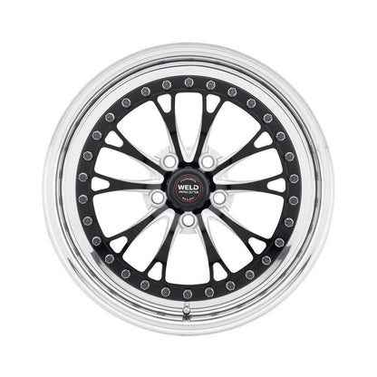 Weld 94HB7100N72A Vitesse Wheel 17x10 5x120 ET43 BS7.2 Black Center - Polished Shell
