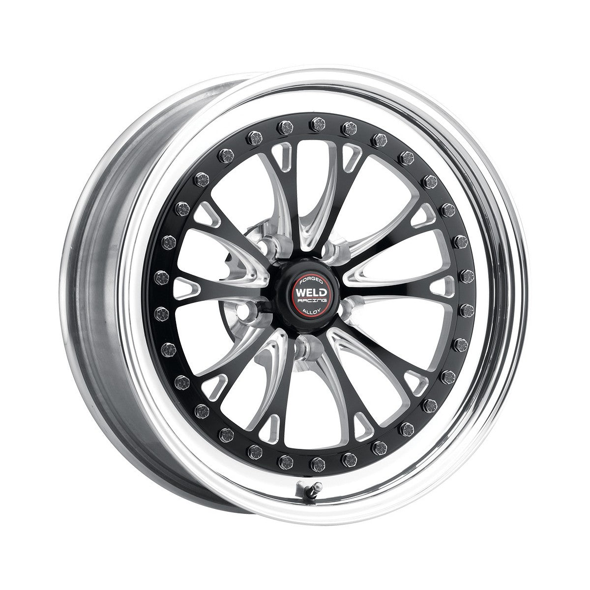 Weld 94LB7100A80A Vitesse Wheel 17x10 5x4.5 ET64 BS8 Black Center - Polished Shell