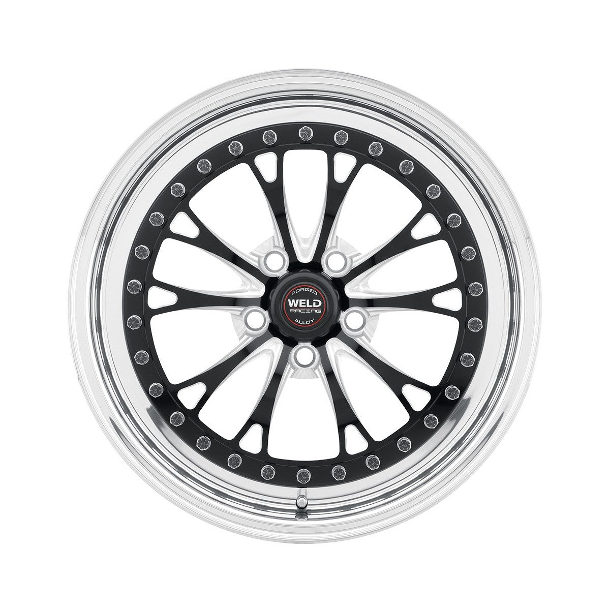 Weld 94LB7100A80A Vitesse Wheel 17x10 5x4.5 ET64 BS8 Black Center - Polished Shell