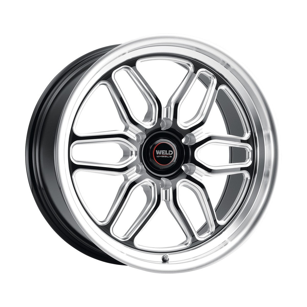 Weld S15370084P25 Laguna 6 Drag S153 Wheel 17x10 6x139.7 ET25 BS6.5 Gloss Black MIL - DIA