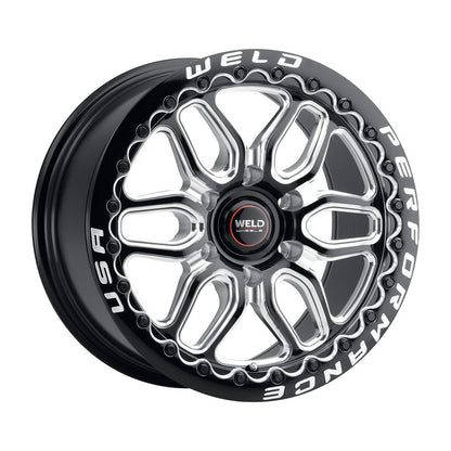 Weld S90300084P38 Laguna 6 Beadlock S903 Wheel 20x10 6x139.7 ET38 BS7 Gloss Black MIL - DIA