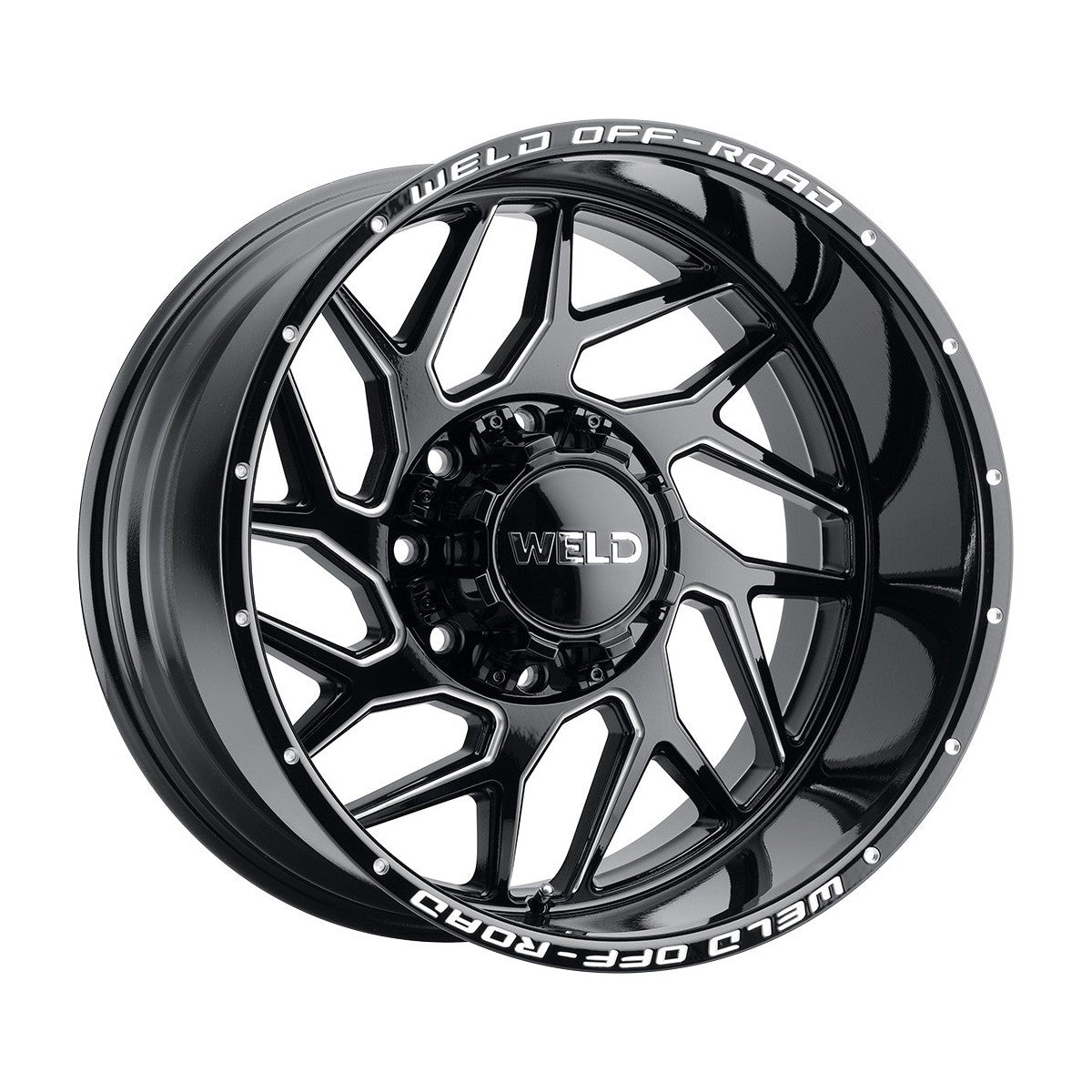Weld W11709082500 Fulcrum W117 Wheel 20x9 8x165.1 ET0 BS5 Gloss Black MIL