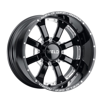 Weld W12509017501 Granada Eight W125 Wheel 20x9 8x170 ET0 BS5 Gloss Black Mill