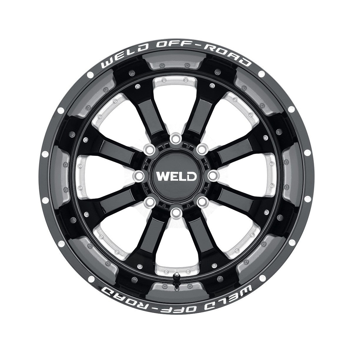 Weld W12509018501 Granada Eight W125 Wheel 20x9 8x180 ET0 BS5 Gloss Black Mill
