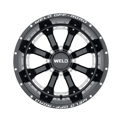 Weld W12509082501 Granada Eight W125 Wheel 20x9 8x165.1 ET0 BS5 Gloss Black Mill