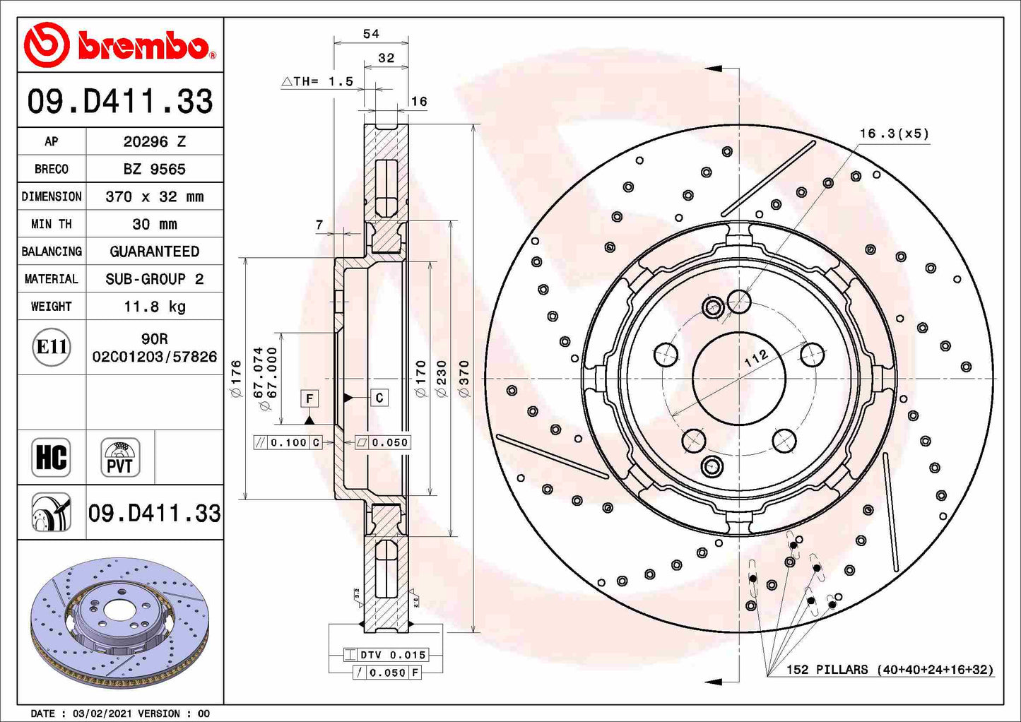 HERTH+BUSS JAKOPARTS J3283008 Disc Brake Caliper Repair Kit