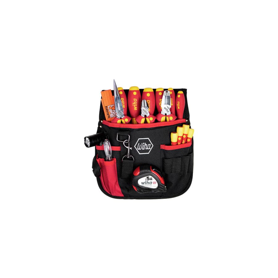Wiha WHA44574 electrician Tool Set, 18 Piece (inc. Belt Pouch)