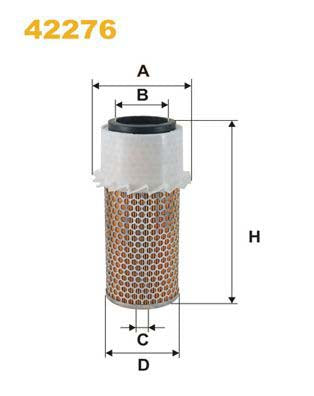 WIX Filters 42276 Air Filter