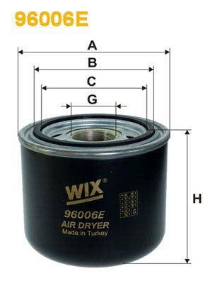 WIX Filters 96006E Air Dryer, Compressed-Air System