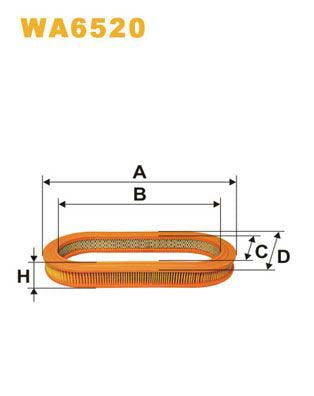WIX Filters WA6520 Air Filter For Rover Mini Mk I