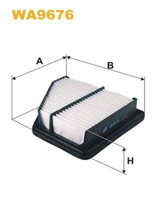 WIX Filters WA9676 Air Filter For Honda Civic Viii Hatchback (Fn, Fk)
