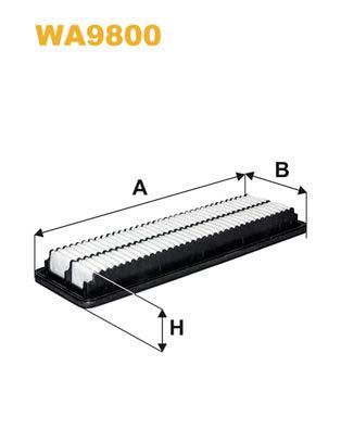 WIX Filters WA9800 Air Filter For Hyundai I10