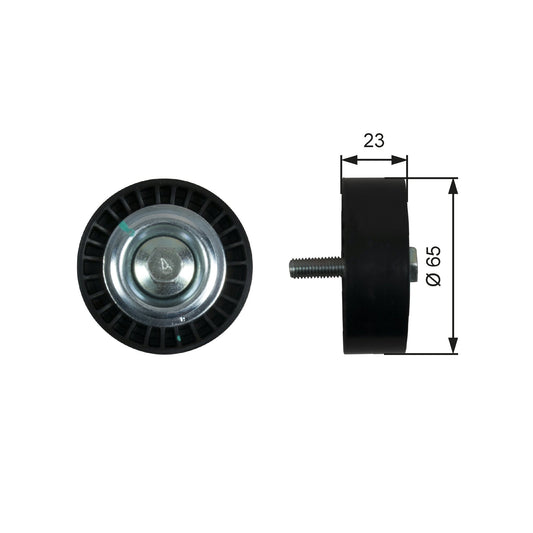 GATES GATT36622 V-Ribbed Belt Deflection/Guide Pulley