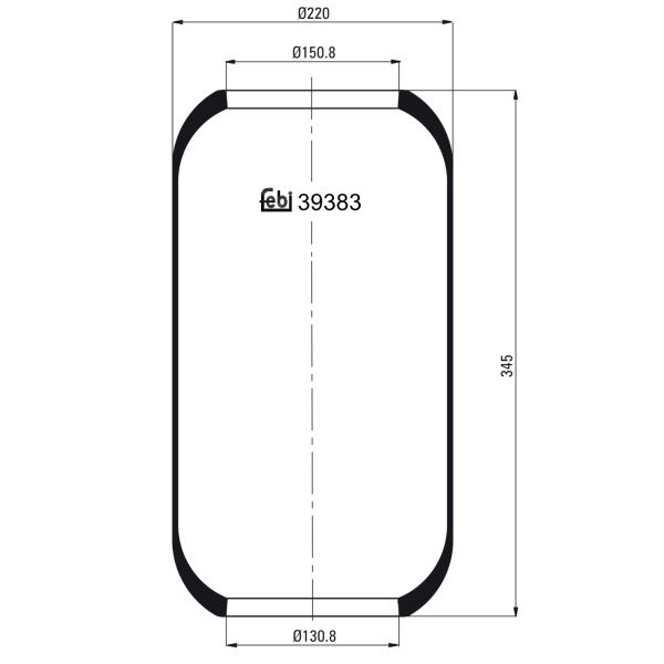 FEBI FE39383 Air Suspension Bellow
