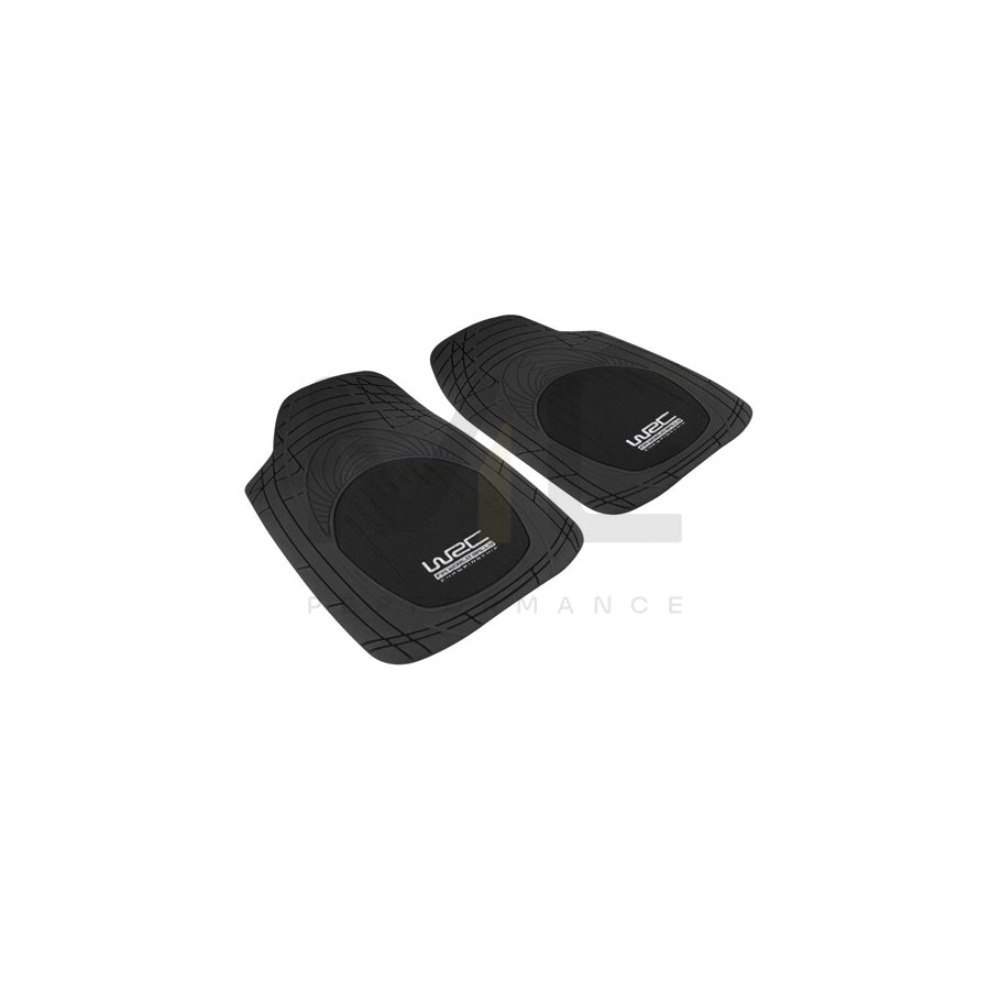 WRC Universal fit 007435 Floor mat set Elastomer, Front, Quantity: 2, Black