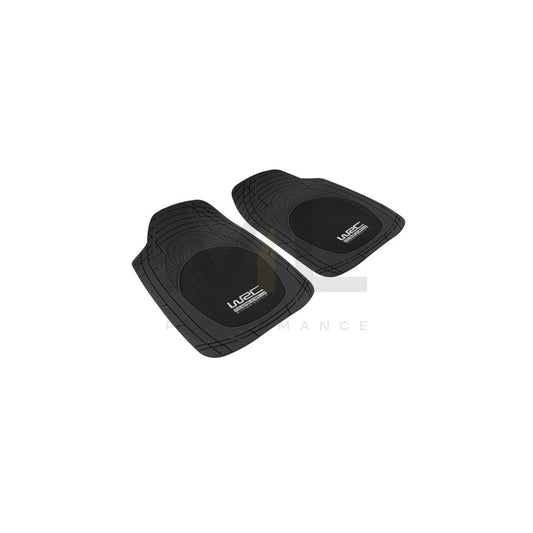 WRC Universal fit 007435 Floor mat set Elastomer, Front, Quantity: 2, Black