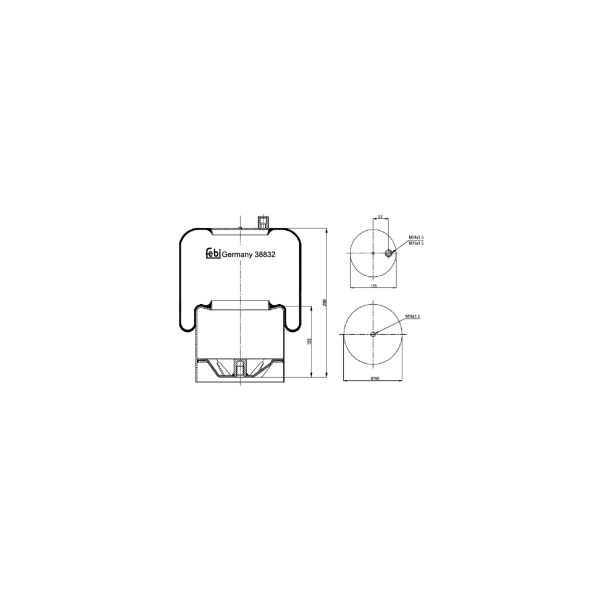 FEBI FE38832 Air Suspension Bellow