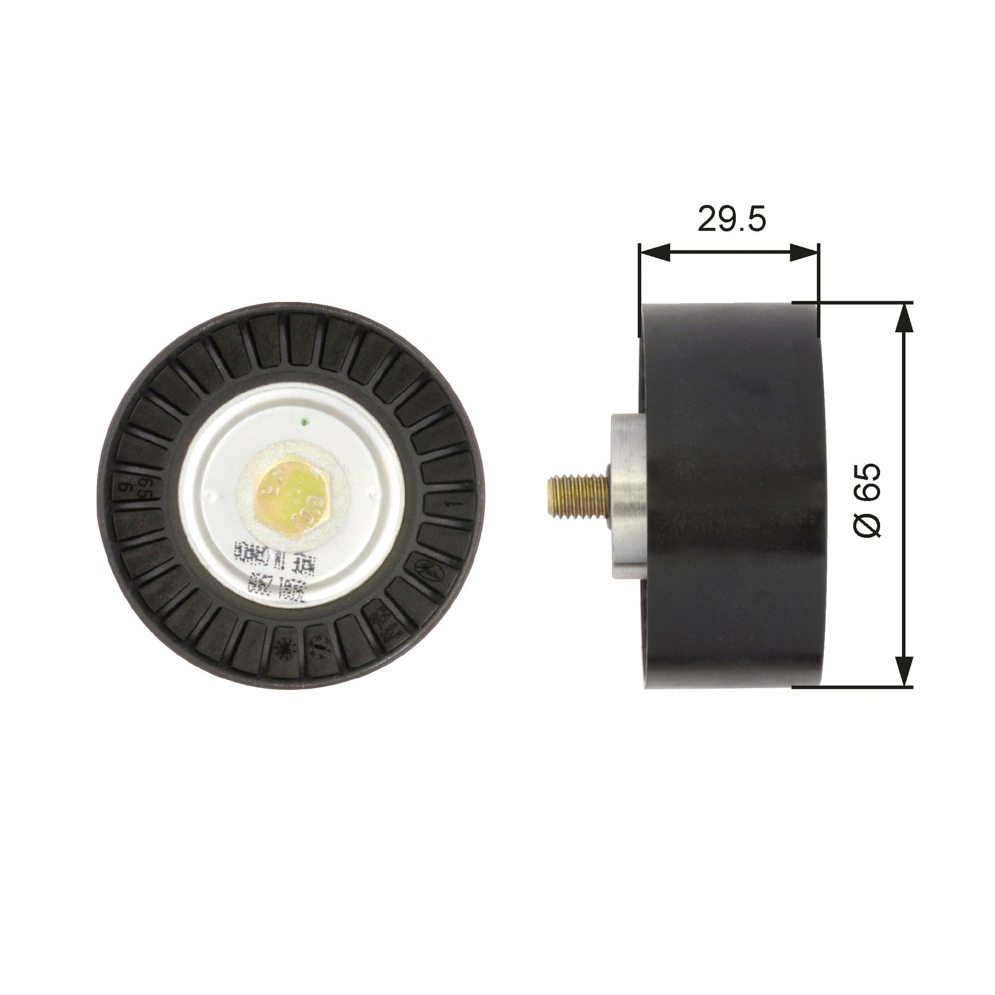 GATES GATT36081 V-Ribbed Belt Deflection/Guide Pulley