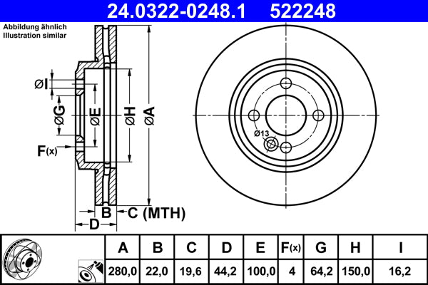 DELPHI LH6296 Brake Hose