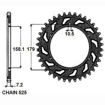 SUNSTAR SUNR1-4698-45 Chain Sprocket