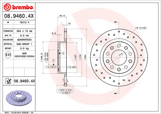 TOURMAX ACY-254 Disc Brake Caliper Repair Kit