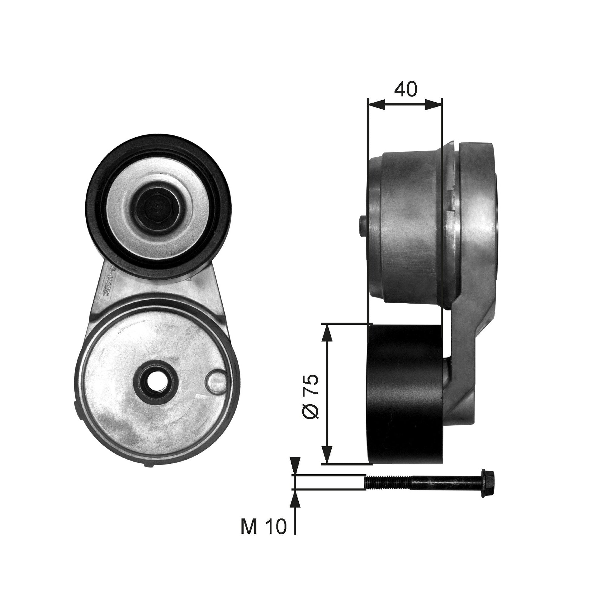 GATES GATT38541 V-Ribbed Belt Tensioner Lever