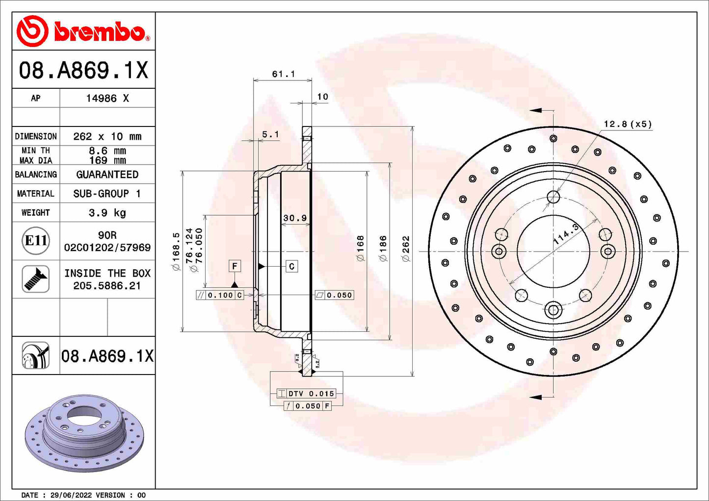DELPHI LH7280 Brake Hose