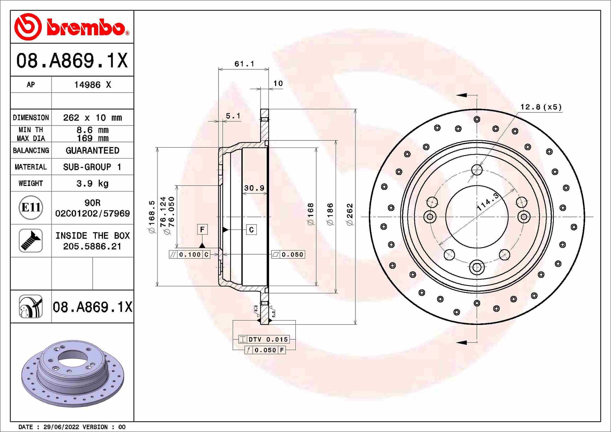 DELPHI LH7280 Brake Hose