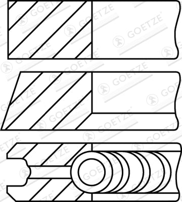 GOETZE 08-441700-00 Piston Ring Kit