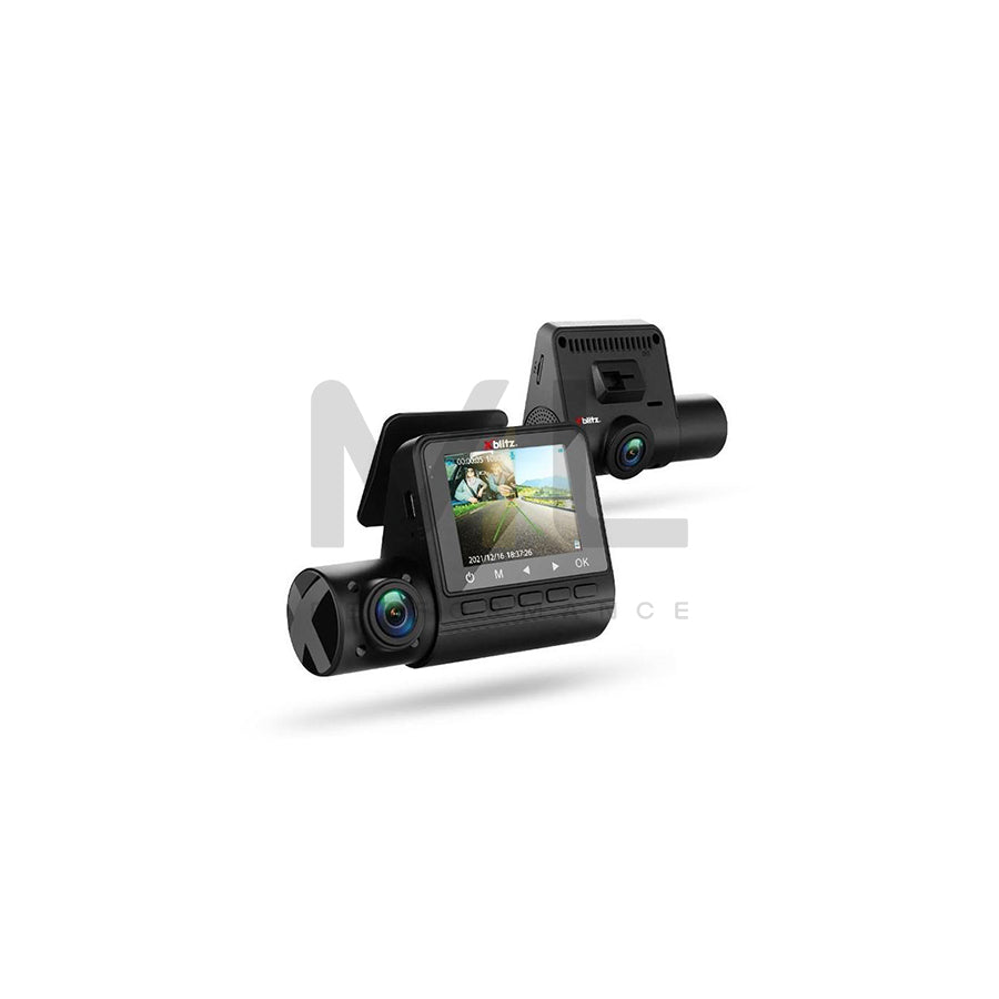 XBLITZ DUAL VIEW Dash cam 2.0 Inch, 2 x 1080p FullHD, Viewing Angle 140°