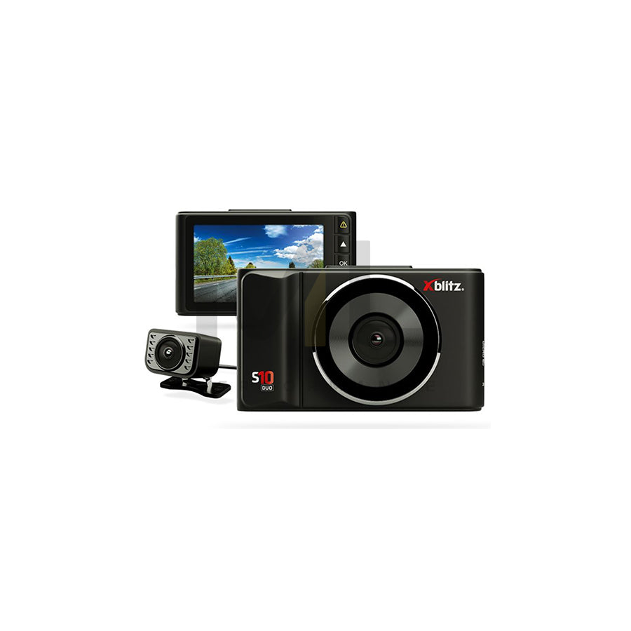 XBLITZ S10 DUO Dash cam 2,4 Inch, 1920 x 1080 , Viewing Angle 150 / 120°